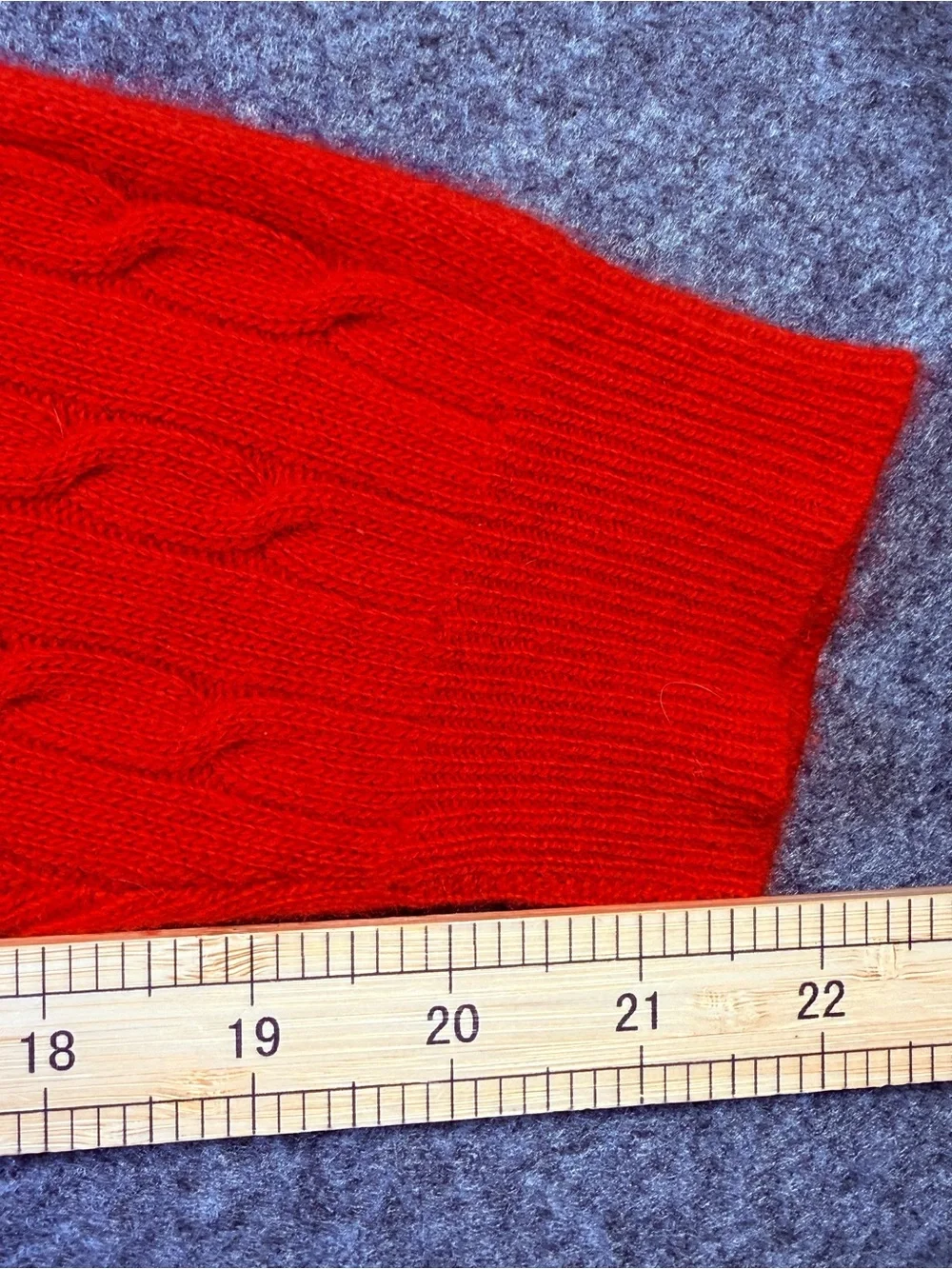 Talbots Women’s Medium Red 100% Cashmere Cable Knit Turtleneck Sweater Vintage